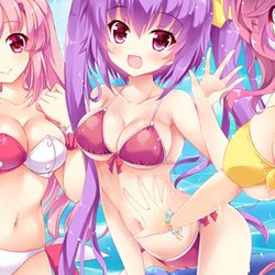Anime beach girls